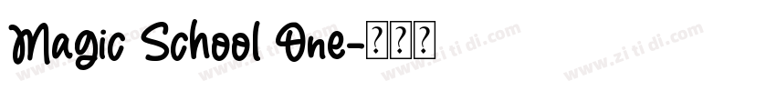 Magic School One字体转换